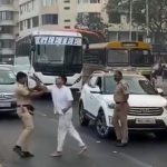 Mumbai: Man Restrained By Police After Roadside Confrontation At Marine Drive